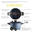 Woll Diamond Active Lite Fixed Handle Induction Low Pressure Pot With Lid 24cm/5L